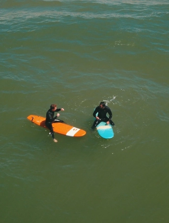 cours de surf particulier plage du vivier Bisca